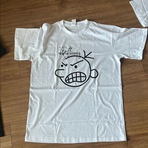 Kids White Graphic T-Shirt